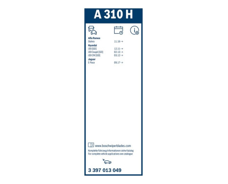 Bosch torkarblad värdepaket AR654S + A310H, bild 26