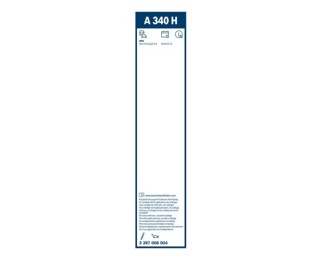 Bosch torkare Bak A340H - Längd: 340 mm - bakre torkarblad, bild 4