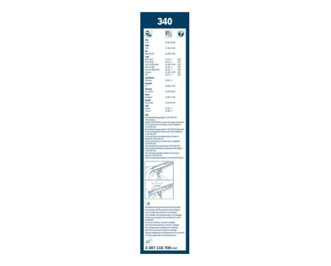 Bosch torkare Twin 340 - Längd: 340/340 mm - set torkarblad för, bild 7