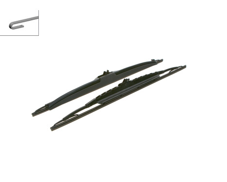 Bosch torkare Twin 367S - Längd: 600/625 mm - set med främre torkarblad, bild 4