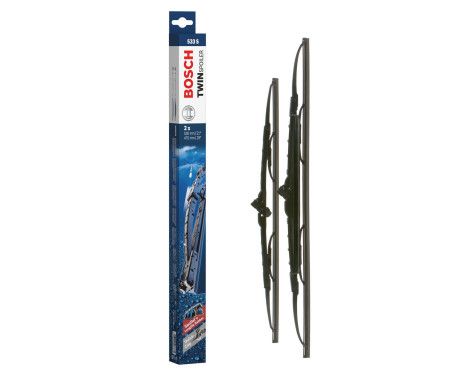 Bosch torkare Twin 533S - Längd: 530/475 mm - set med främre torkarblad