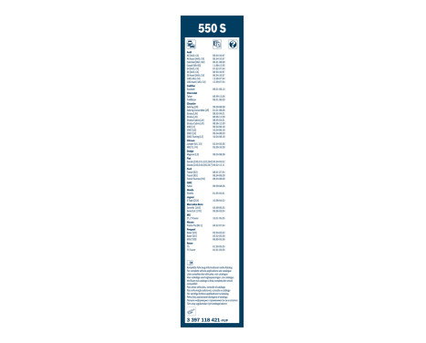 Bosch torkare Twin 550S - Längd: 550/550 mm - set torkarblad för, bild 3
