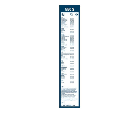 Bosch torkare Twin 550S - Längd: 550/550 mm - set torkarblad för, bild 7