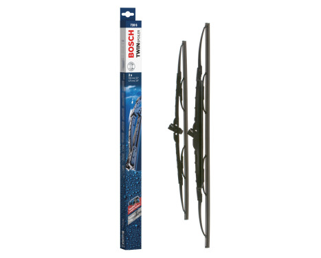 Bosch torkare Twin 728S - Längd: 550/475 mm - set med främre torkarblad