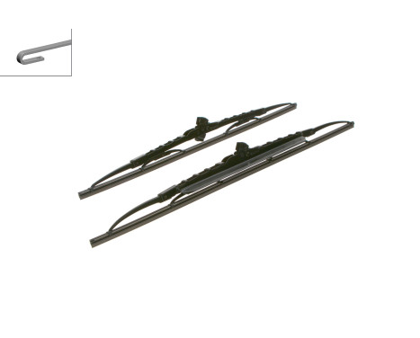 Bosch torkare Twin 728S - Längd: 550/475 mm - set med främre torkarblad, bild 4
