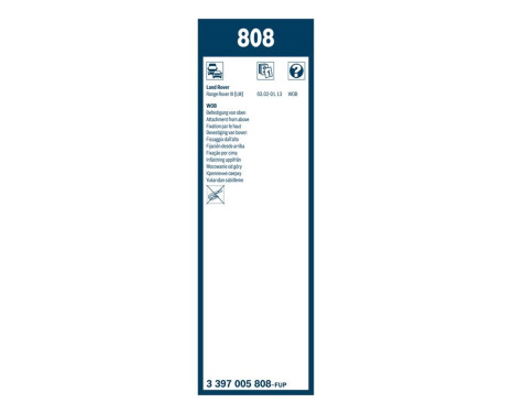 Bosch torkare Twin 808 - Längd: 650/650 mm - set torkarblad för, bild 7