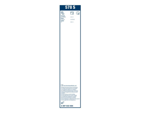 Bosch Twin 578S torkarblad - Längd: 575/360 mm - uppsättning torkarblad fram, bild 10