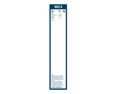 Bosch Twin 602S torkarblad - Längd: 600/600 mm - uppsättning torkarblad fram, bild 7