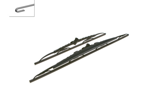 Bosch Twin 706S torkarblad - Längd: 700/500 mm - uppsättning torkarblad fram, bild 4