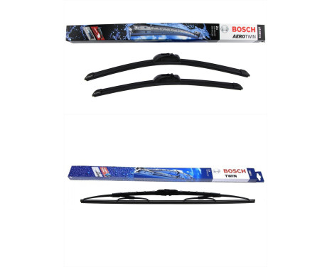 Bosch vindrutetorkarblad värdepaket AR532S + 550U