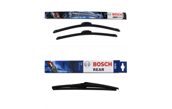 Bosch vindrutetorkarblad värdepaket AR550S + H281