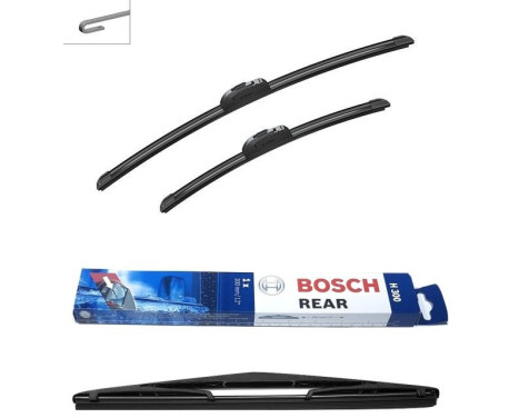 Bosch vindrutetorkarblad värdepaket AR552S + H300
