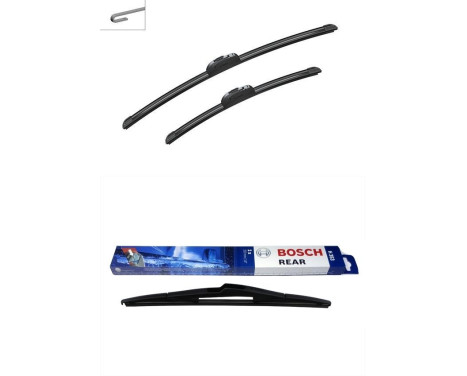 Bosch vindrutetorkarblad värdepaket AR552S + H353