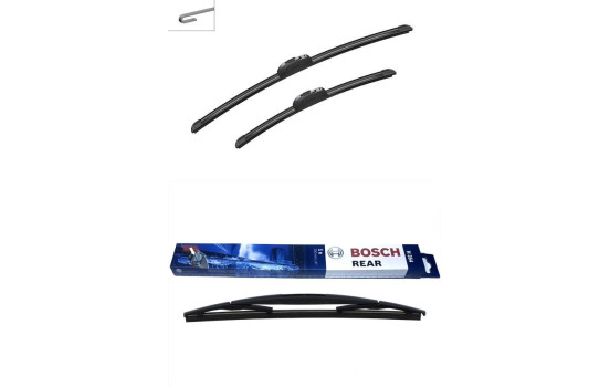 Bosch vindrutetorkarblad värdepaket AR552S + H354