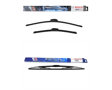 Bosch vindrutetorkarblad värdepaket AR604S + 550U