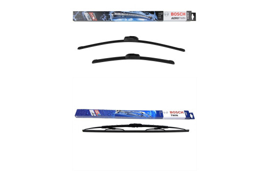Bosch vindrutetorkarblad värdepaket AR604S + 550U