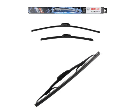 Bosch vindrutetorkarblad värdepaket AR604S + H550