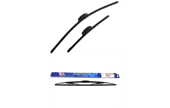 Bosch vindrutetorkarblad värdepaket AR609S + 550U