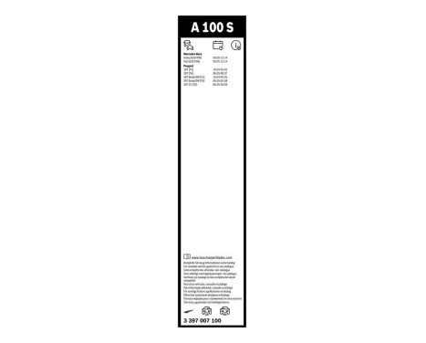 Bosch vindrutetorkare Aerotwin A100S - Längd: 700/650 mm - set med torkarblad för, bild 10