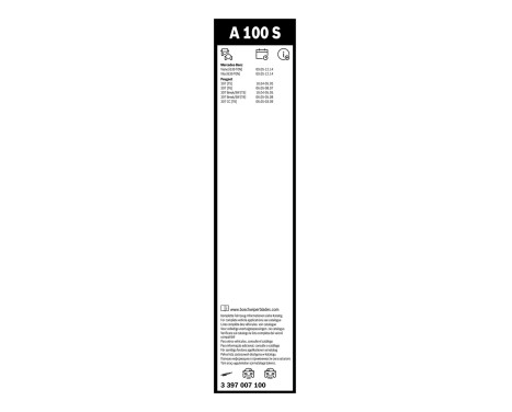 Bosch Vindrutetorkare rabattsats fram + bak A100S+H353, bild 12