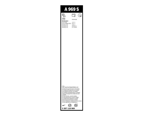 Bosch Vindrutetorkare rabattsats fram + bak A969S+A275H, bild 4