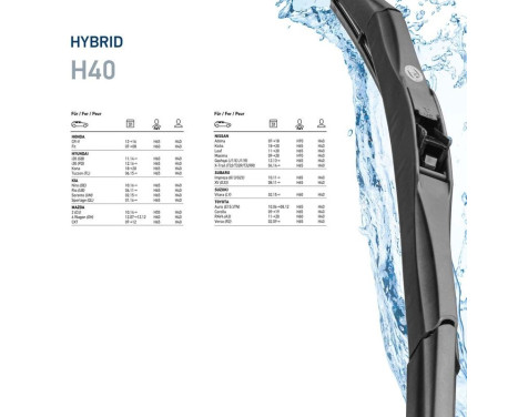 Hybrid vindrutetorkare 9XW 204 584-161 Hella, bild 7