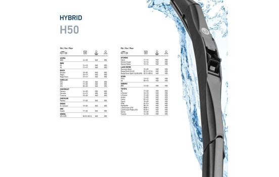 Hybrid vindrutetorkare 9XW 204 584-201 Hella, bild 7