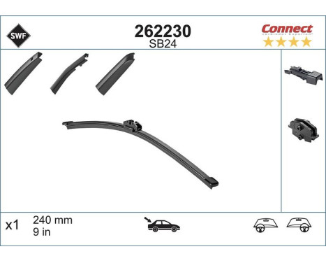SB24 bakre torkarblad 24 cm 262230 SWF, bild 3