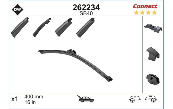 SB40 bakre torkarblad 40 cm 262234 SWF