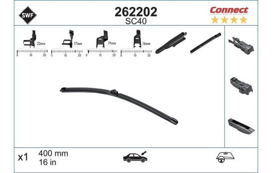 SC40 Vindrutetorkare för 40 cm 262.202 SWF