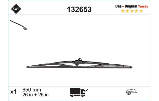 Torkarblad DAS ORIGINAL TRUCKS 132653 SWF