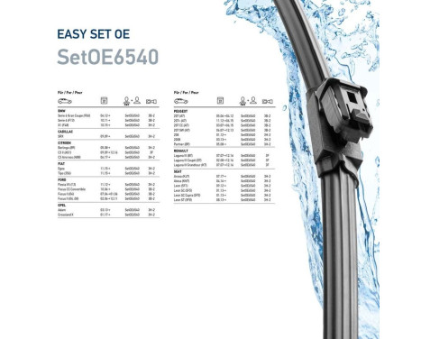 Torkarblad EasySets 9XW 358 164-111 Hella, bild 7