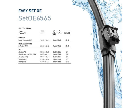 Torkarblad EasySets 9XW 358 164-151 Hella, bild 7