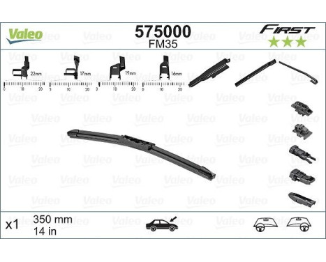 Torkarblad FIRST MULTICONNECTION 575000 Valeo, bild 2