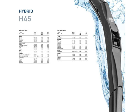 Torkarblad Hybrid 9XW 204 584-181 Hella, bild 7