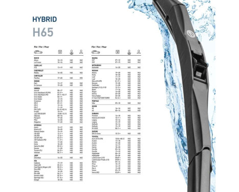 Torkarblad Hybrid 9XW 204 584-261 Hella, bild 7