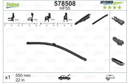 Torkarblad HYDROCONNECT 578508 Valeo, bild 2