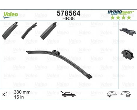 Torkarblad HYDROCONNECT 578564 Valeo, bild 2