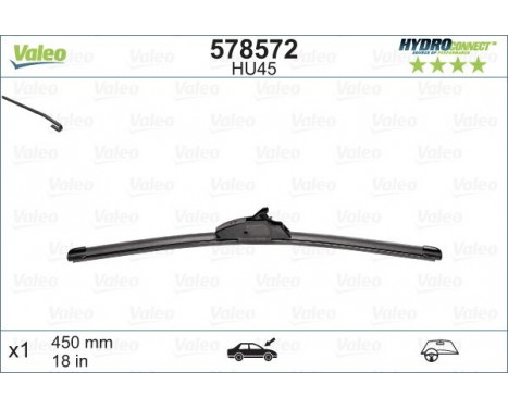 Torkarblad HYDROCONNECT 578572 Valeo, bild 3