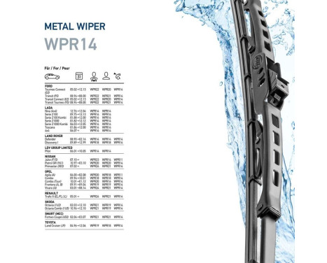 Torkarblad i metall 9XW 190 253-141 Hella, bild 7