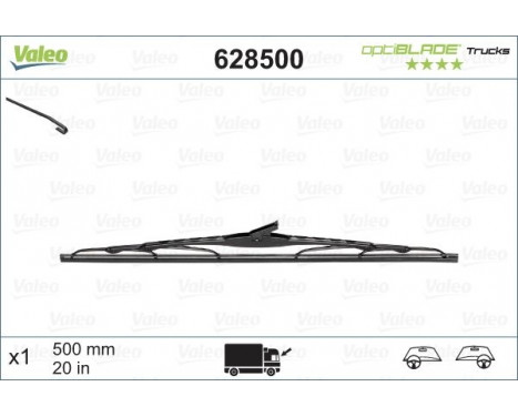 Torkarblad OPTIBLADE TRUCKS 628500 Valeo, bild 2