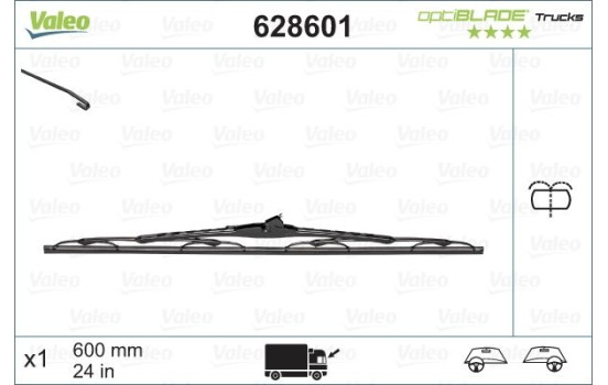 Torkarblad OPTIBLADE TRUCKS 628601 Valeo, bild 2