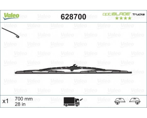 Torkarblad OPTIBLADE TRUCKS 628700 Valeo, bild 2