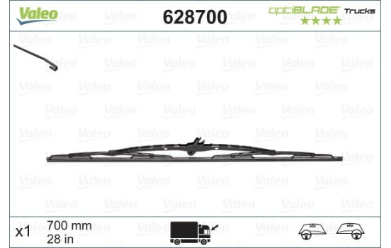 Torkarblad OPTIBLADE TRUCKS 628700 Valeo, bild 2
