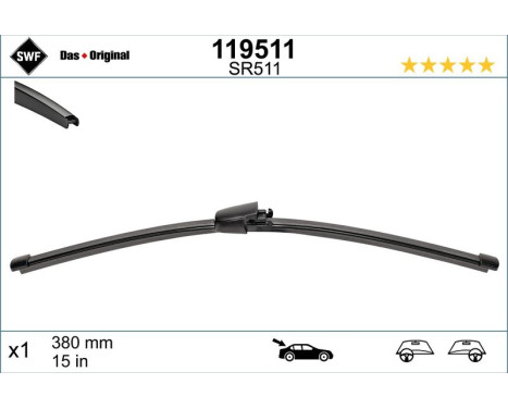 Torkarblad ORIGINAL VISIOFLEX REAR 119511 SWF, bild 2