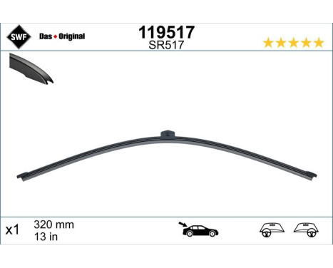 Torkarblad ORIGINAL VISIOFLEX REAR 119517 SWF, bild 2