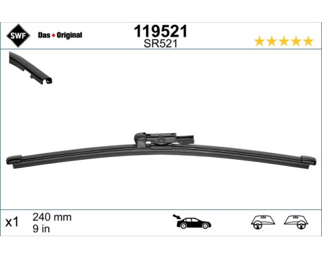 Torkarblad ORIGINAL VISIOFLEX REAR 119521 SWF