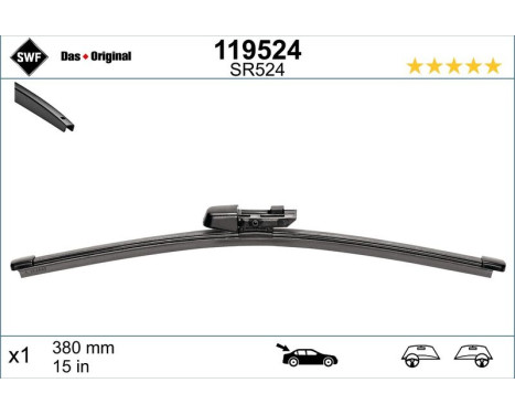 Torkarblad ORIGINAL VISIOFLEX REAR 119524 SWF, bild 2