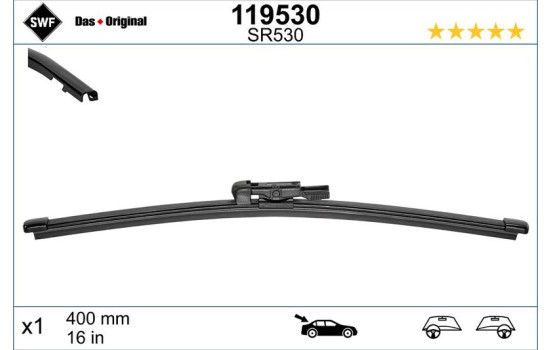 Torkarblad ORIGINAL VISIOFLEX REAR 119530 SWF