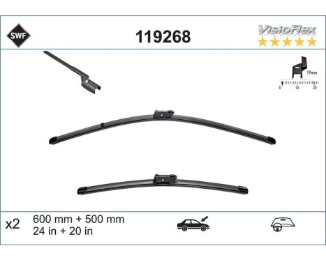 Torkarblad ORIGINAL VISIOFLEX SET 119268 SWF, bild 2